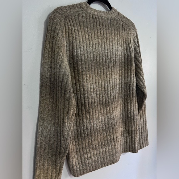Perry Ellis Cable Knit Wool Blend Sweater Men’s Size Small Brown Chunky Classic - Picture 4 of 6